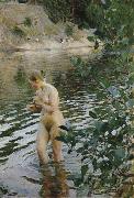 Anders Zorn huttrande flicka France oil painting artist